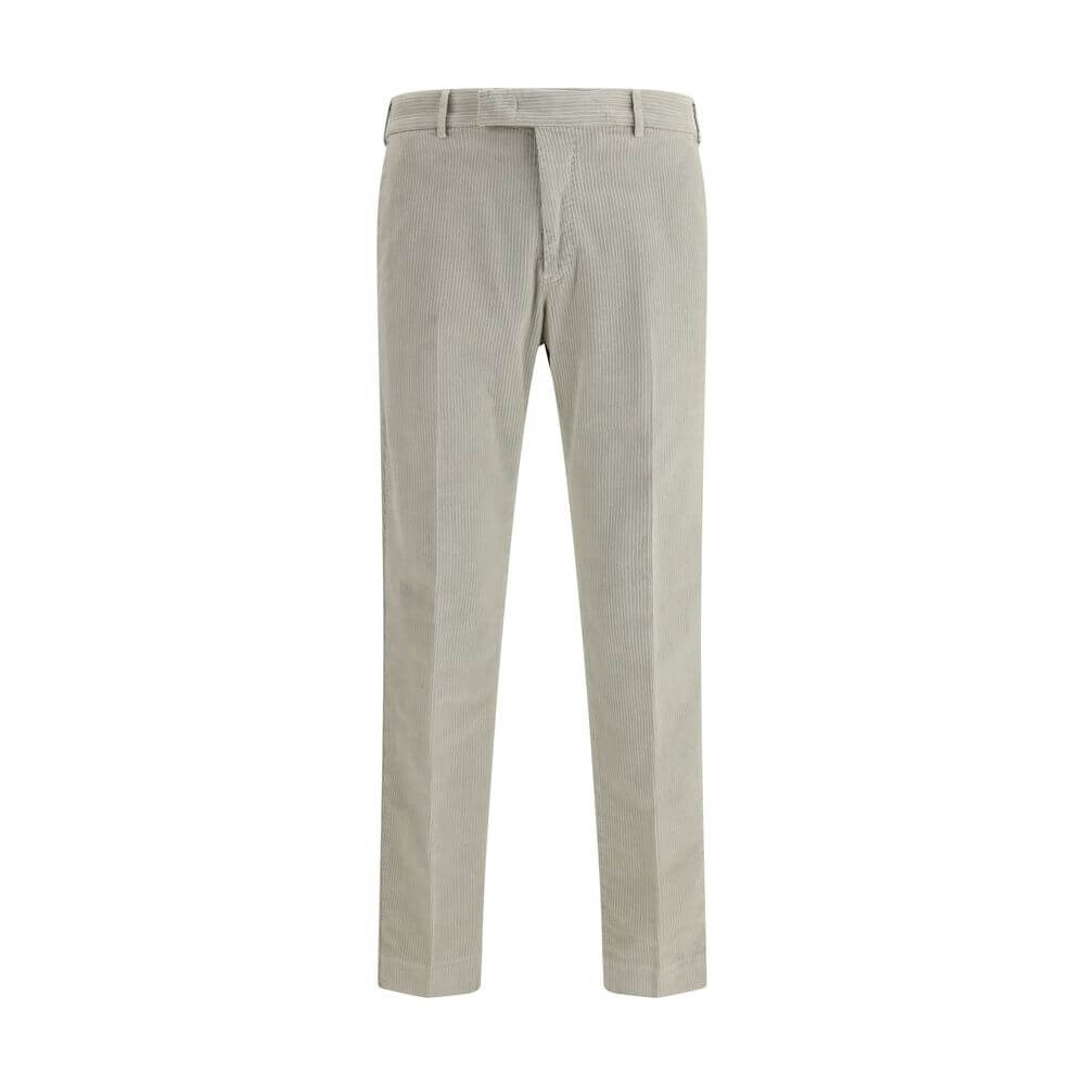 PT Torino Gray Cotton Casual Pants