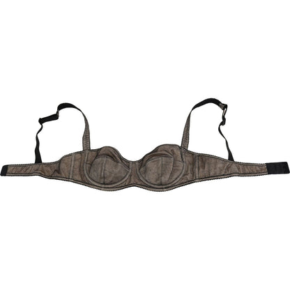 Dolce & Gabbana Brown Regg Balconcino Imbottito Bra Underwear