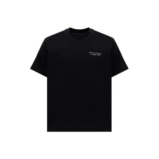 Loulou De Saison Black Wool Sweatshirt with elegant crew neck and gold detail, adding sophistication and movement to the garment.