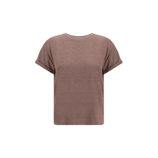Brunello Cucinelli cashmere glitter T-shirt BR-M41810000C4272-XL