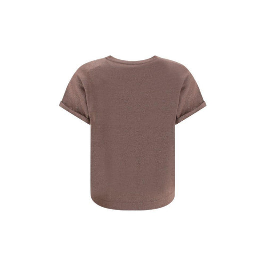 Brunello Cucinelli cashmere glitter T-shirt BR-M41810000C4272-XL