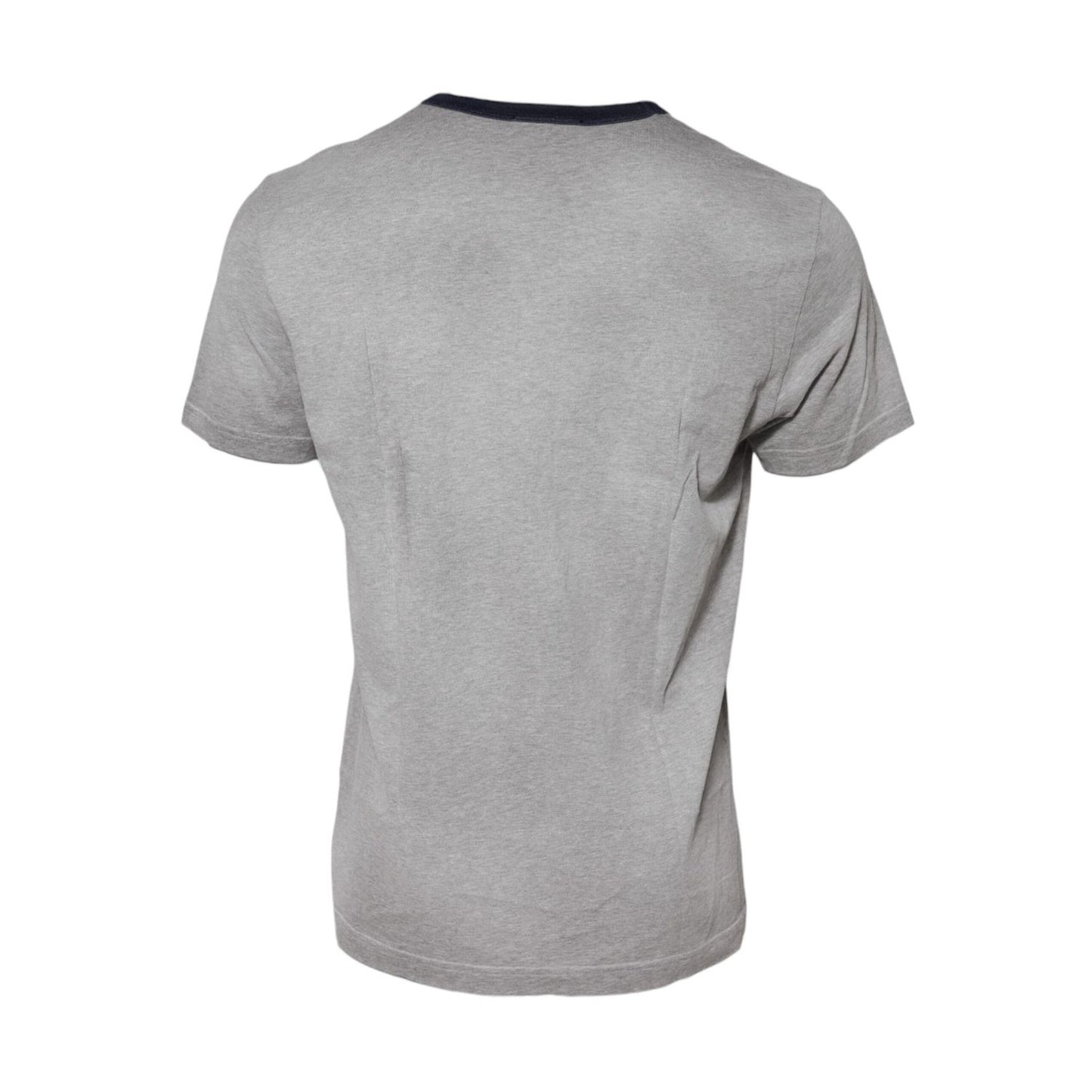 Dolce & Gabbana Gray DG Graphic Print Cotton Crewneck T-shirt