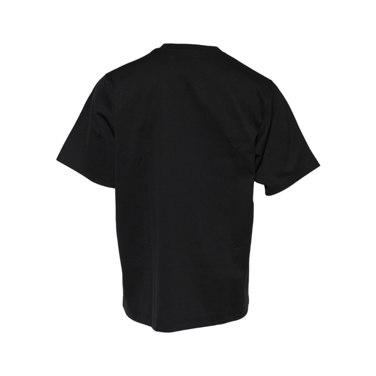 Dolce & Gabbana Black DG Logo Print Cotton Crew Neck T-shirt