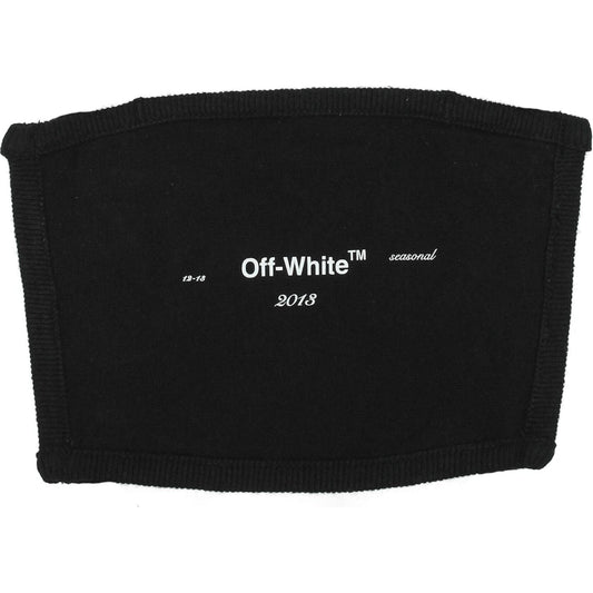 Off-White Black Cotton Facemasks OF8547147055369BT