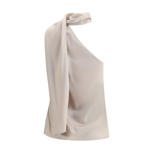 Tom Ford One Shoulder silk Top TO-TS2104FAX1524IG313-IT40 | M