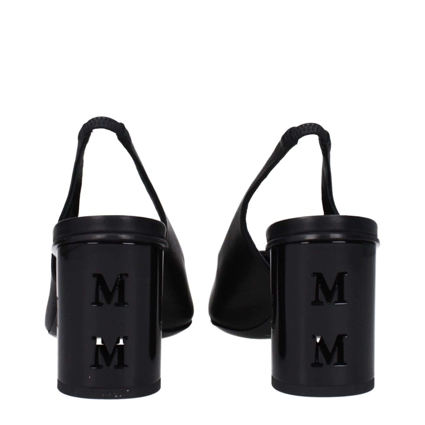 Max Mara Black Leather High Heel Pumps