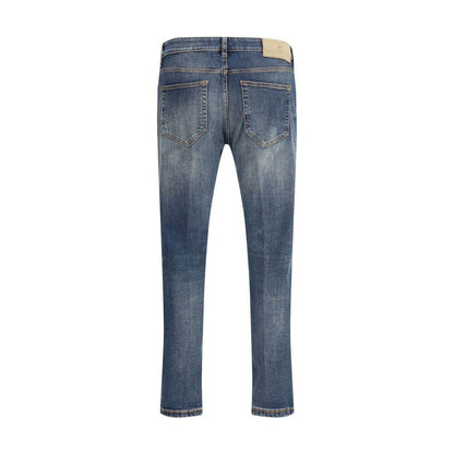 PT Torino Blue Cotton Slim Fit Jeans