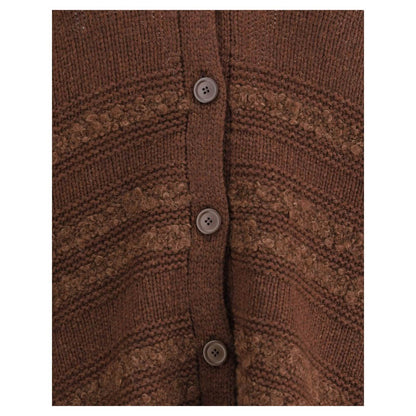 Fabiana Filippi Brown Camel Hair Cardigan