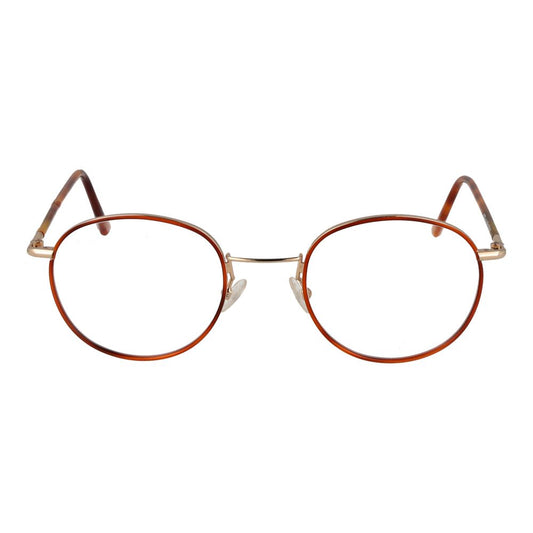 Andy Wolf Orange Unisex Glasses Frame, metal full-rim design with demo lenses for a stylish look.