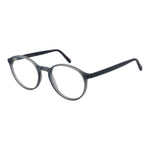 Andy Wolf Gray Unisex Glasses Frame, gray full-rim acetate panto style with plastic demo lenses, size 53-19-145.