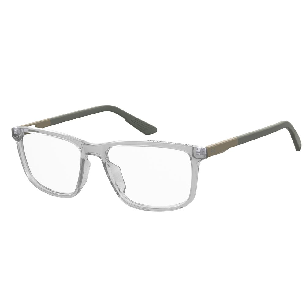 Under Armour Gray Acetate Frames, model UA5008GKB7F41 with clear lenses, classic design, 54/17/145mm measurements.