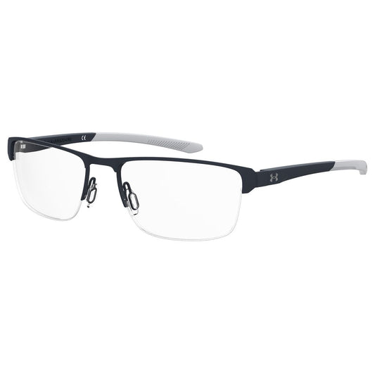 Under Armour Blue Metal Frames, men's glasses UA5037G4NZF51, size 55/18/135mm, featuring sleek metal design in blue color.