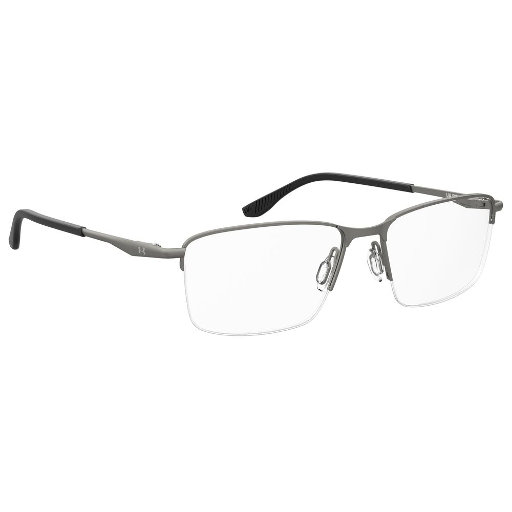 Under Armour Gray Metal Frames UA5039G with 54/16/140 mm dimensions, stylish and durable eyewear for men.