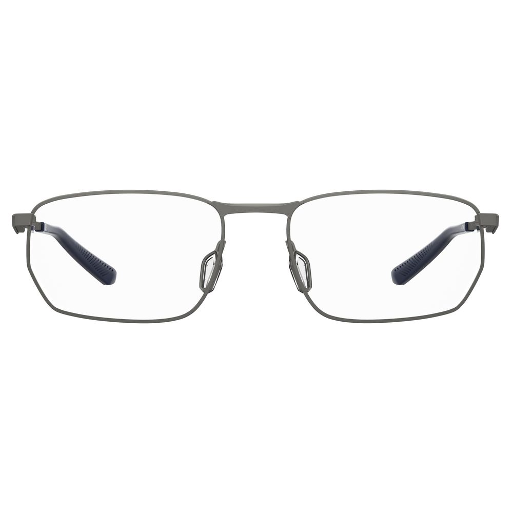 Under Armour Gray Metal Frames, rectangular glasses for men, model UA5046G5UVF51, metal material, size 55/18/140 mm.