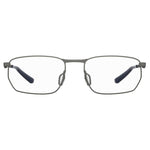 Under Armour Gray Metal Frames, rectangular glasses for men, model UA5046G5UVF51, metal material, size 55/18/140 mm.