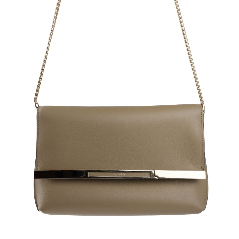 Giada Beige Leather Crossbody Bag