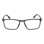 Land Rover Gray Men Glasses Frame in full-rim rectangle style with grey G850 material and demo lenses, size 57-17-147, no spring hinge.