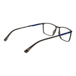 Land Rover Gray Men Glasses Frame in full-rim rectangle style, grey color, size 57-17-147, includes branded case.
