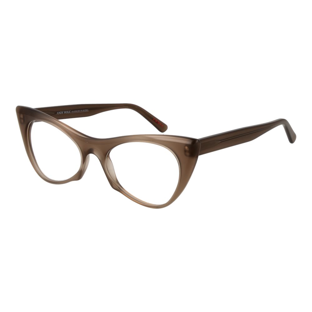 Andy Wolf Gray Unisex Glasses Frame in full-rim acetate cat eye style with demo lenses.