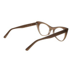 Andy Wolf Gray Unisex Glasses Frame in acetate, cat eye style, full-rim design, showcasing side view with temples and bridge.