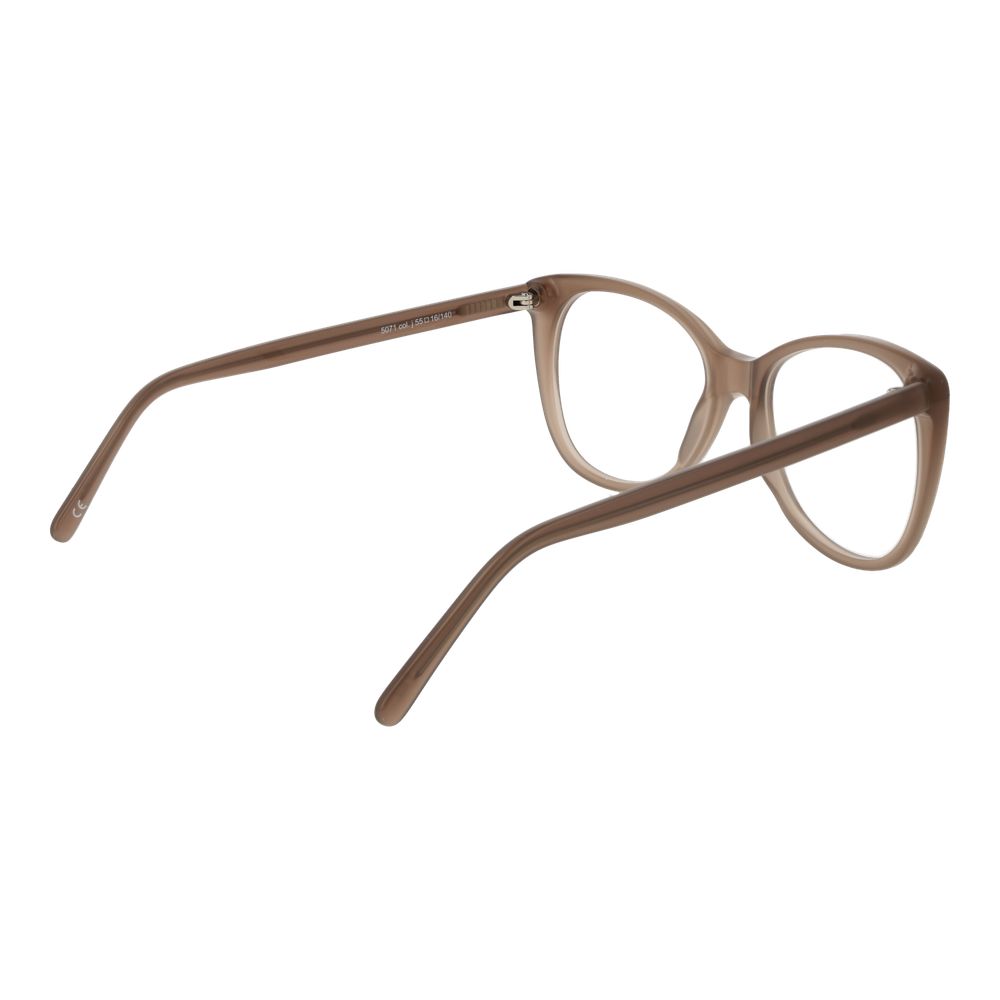 Andy Wolf Brown Unisex Glasses Frame in brown acetate cat-eye style with full-rim, size 55-16-140, includes branded case.