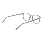 Andy Wolf Gray Unisex Glasses Frame made of acetate with full-rim panto style, shown in a side view with demo lenses.