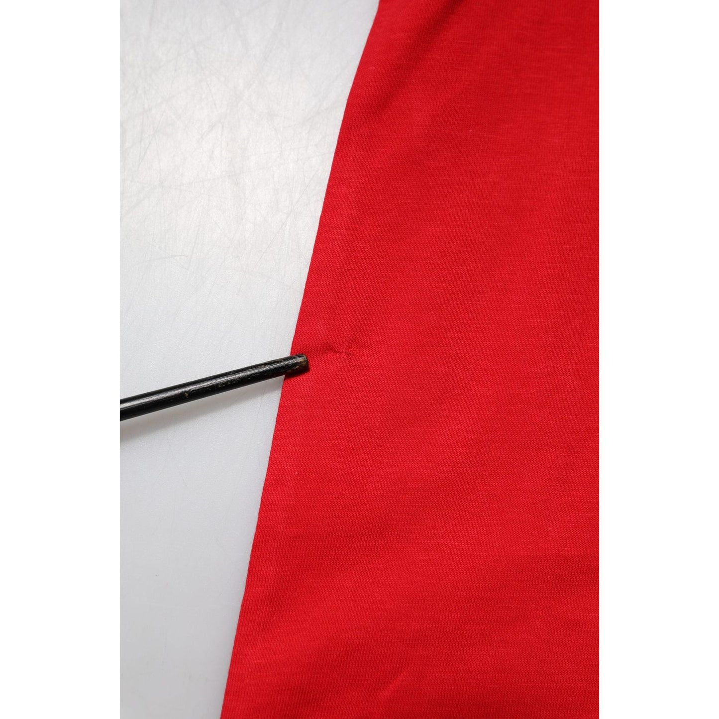 Dolce & Gabbana Red Cotton Crew Neck Short Sleeves T-shirt TSH90711-46