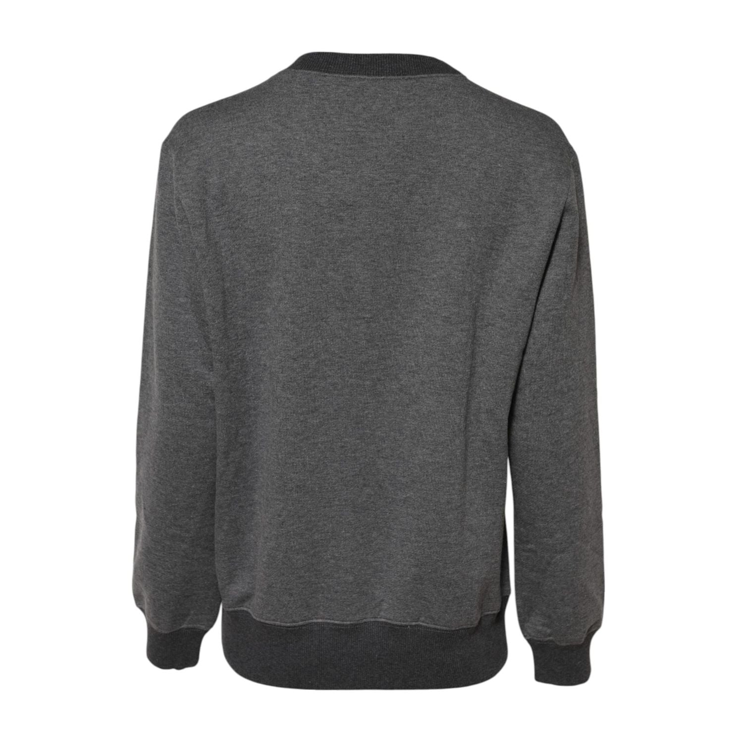 Dolce & Gabbana Gray DG Logo Embroidered Pullover Sweater