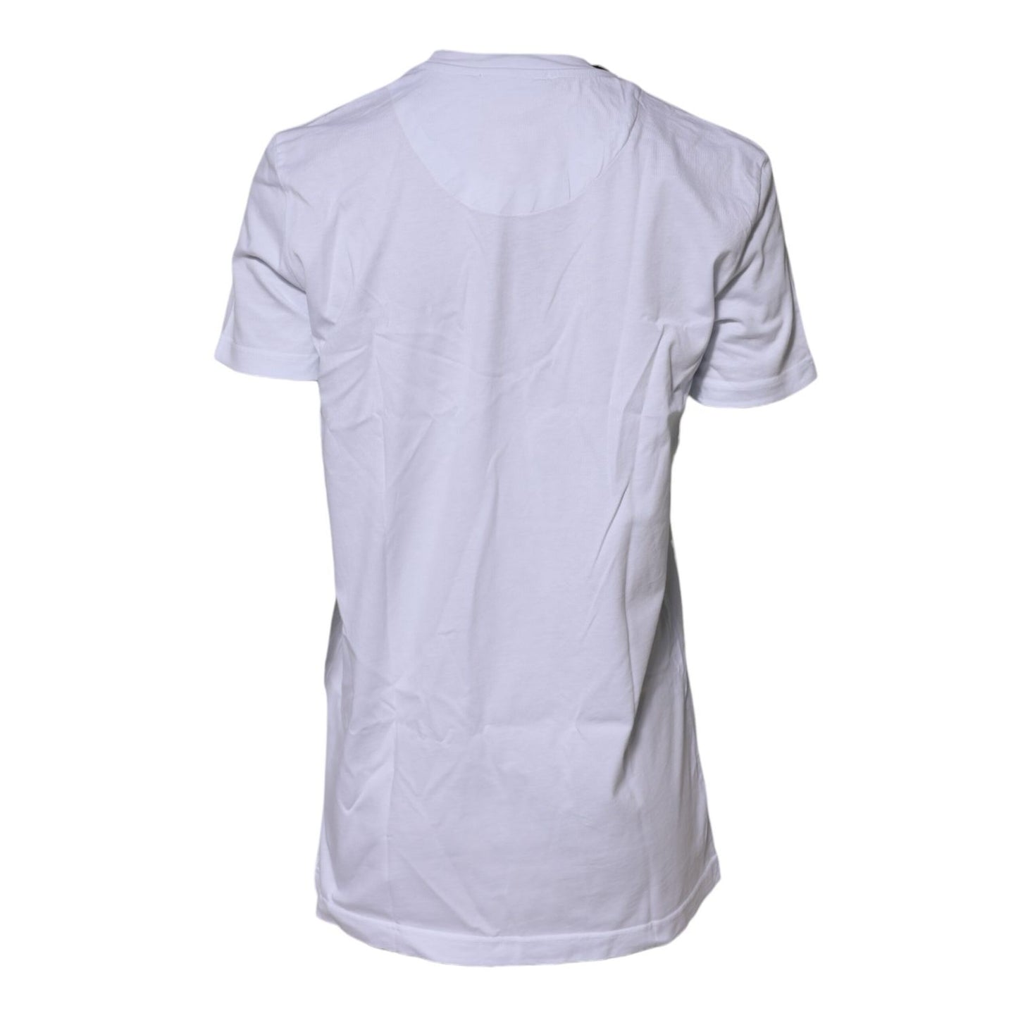 Dolce & Gabbana White Short Sleeves Crew Neck Top T-shirt