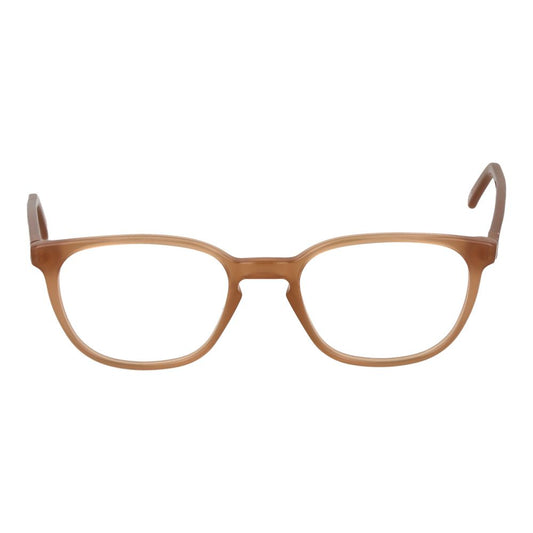 Andy Wolf Orange Unisex Glasses Frame in acetate material, full-rim square style with demo lenses, includes branded case, no spring hinge.