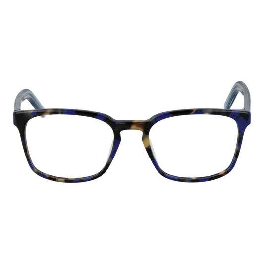 Converse Green Men Glasses Frame, square acetate full-rim, green color, 52-18-145, demo plastic lenses, no spring hinge, branded case included.
