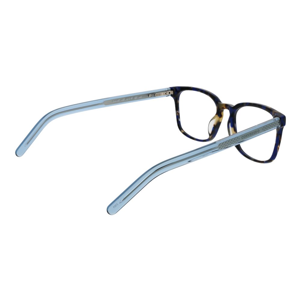 Converse Green Men Glasses Frame full-rim acetate square style with demo lenses, featuring green color, size 52-18-145, no spring hinge.