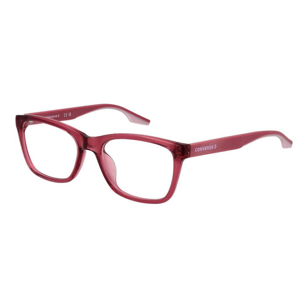 Converse Purple Women Glasses Frame in full-rim rectangle style with stainless steel frame and demo lenses.