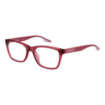 Converse Purple Women Glasses Frame in full-rim rectangle style with stainless steel frame and demo lenses.