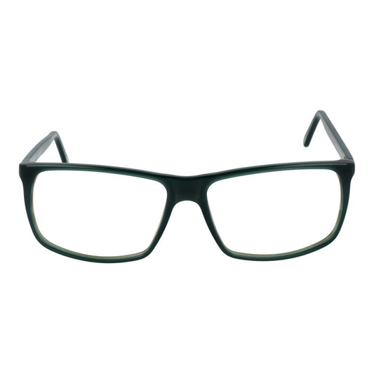 Andy Wolf Green Unisex Glasses Frame with full-rim acetate frame and demo lenses, rectangle style, includes branded case, no spring hinge.