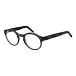 Andy Wolf Gray Unisex Glasses Frame, round acetate full-rim style with demo lenses, includes branded case, size 49-21-145 mm.