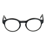 Andy Wolf Gray Unisex Glasses Frame in acetate with full-rim round style, includes branded case