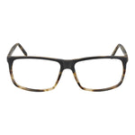 Andy Wolf Gray Unisex Glasses Frame, full-rim acetate design with rectangle style, featuring demo lenses and branded case included.