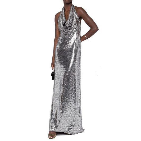 BLANCA VITA Sequin-Embellished Long Dress BL-8735248744660-42