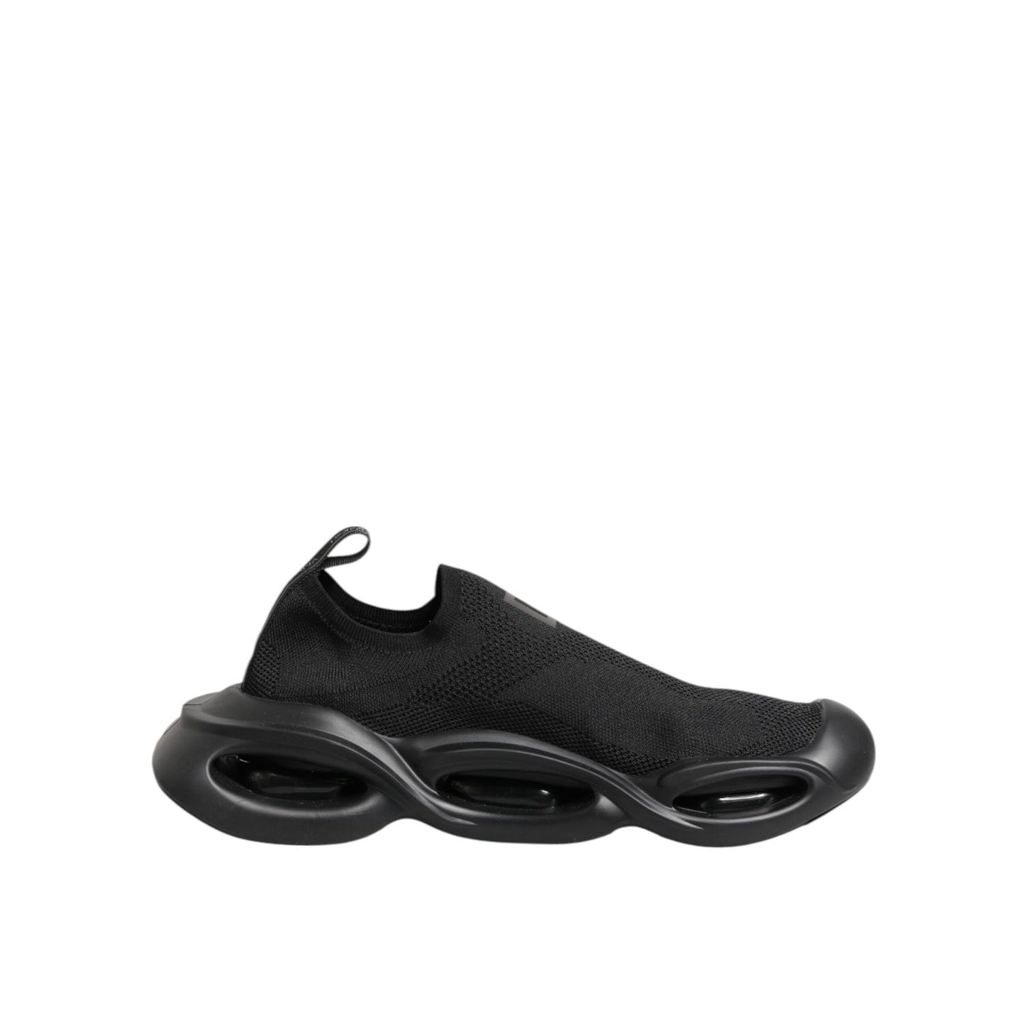 Dolce & Gabbana Black Slip On Wave Low Top Men Sneaker Shoes