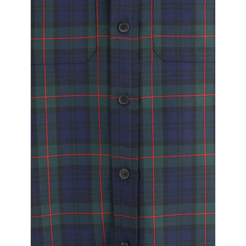 Alexander McQueen Green Polyester Pattern Shirt