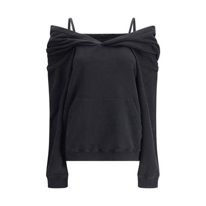 MM6 Black Cotton Sweatshirt