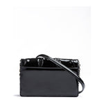 Ferrari Black GT patent leather bag with chain FE8056121179004