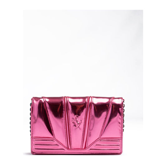 Ferrari Metal Pink GT patent leather bag with chain FE8056121179028