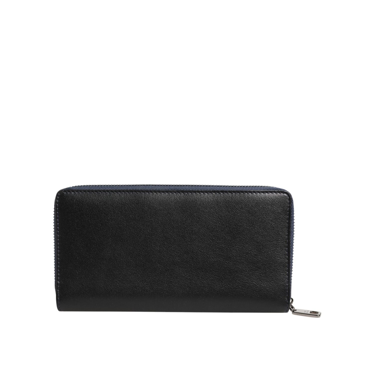 Dolce & Gabbana Black Blue Exotic Leather Men Continental Clutch Wallet