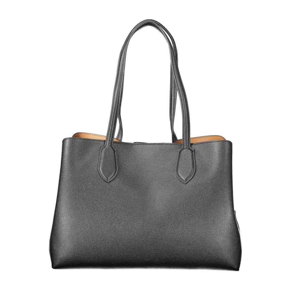 Front view with bag zipped and handles upright.