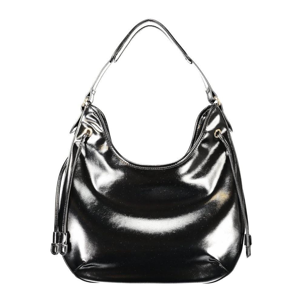 Front view with bag zipped and handles upright.