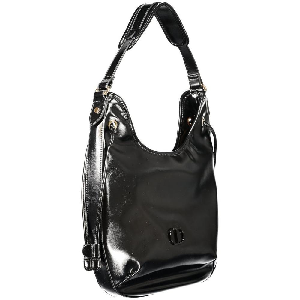 Front view with bag zipped and handles upright.