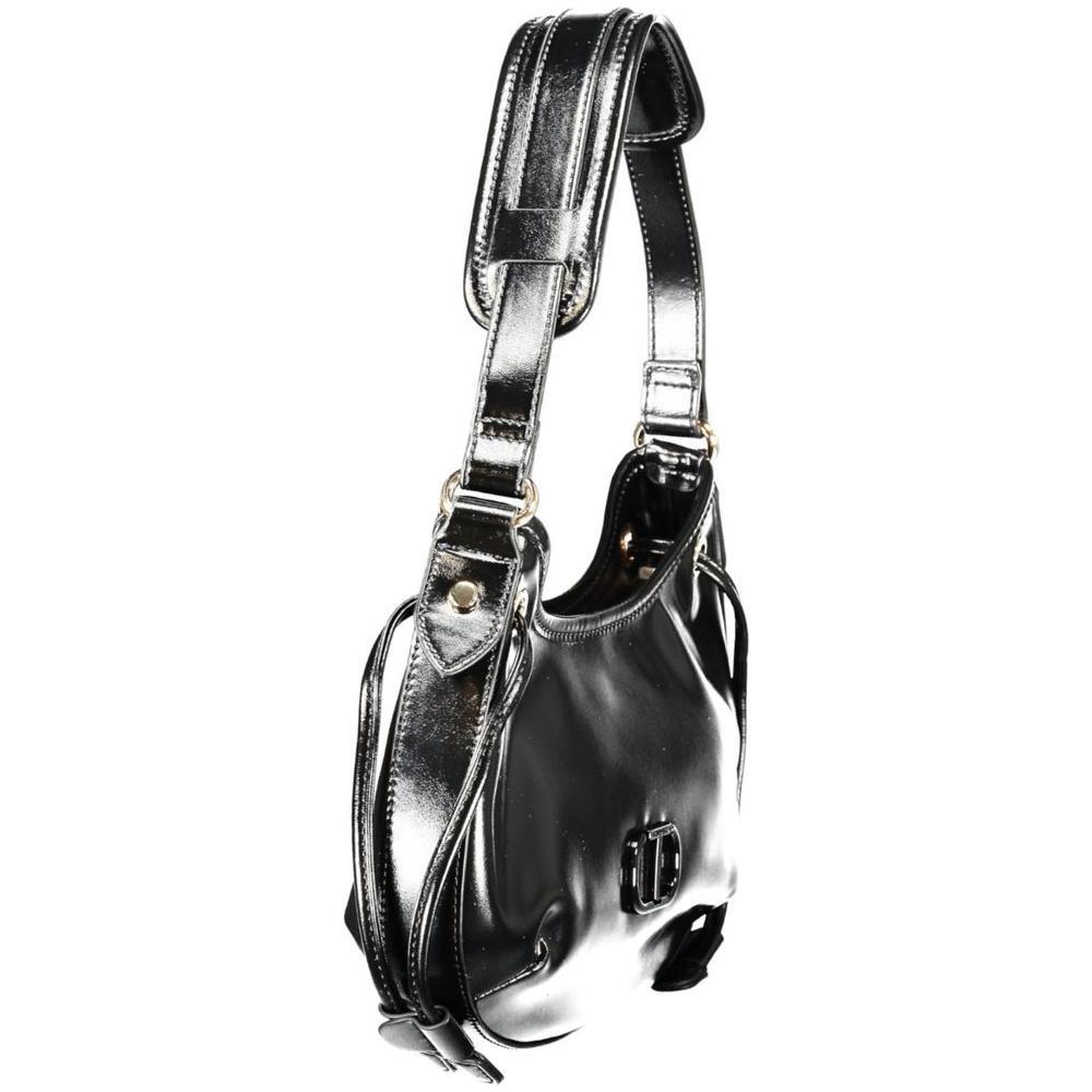 Front view with bag zipped and handles upright.