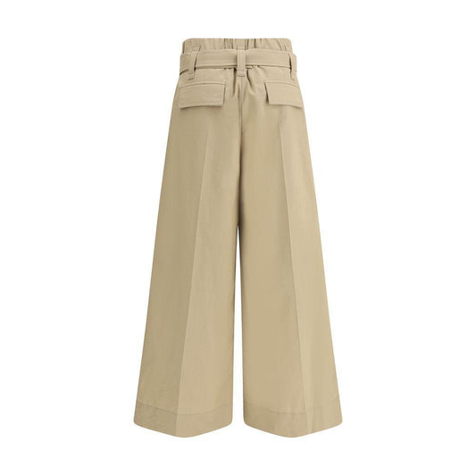 Brunello Cucinelli Pleated crop Pants BR-MP140P8999C3982-IT42 | L